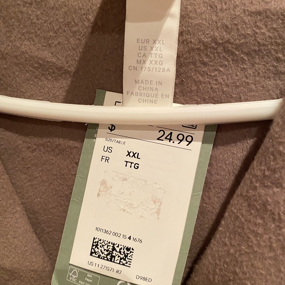 H&M Brown Zip-Up Long Sleeve Hoodie - Picture 4 of 6